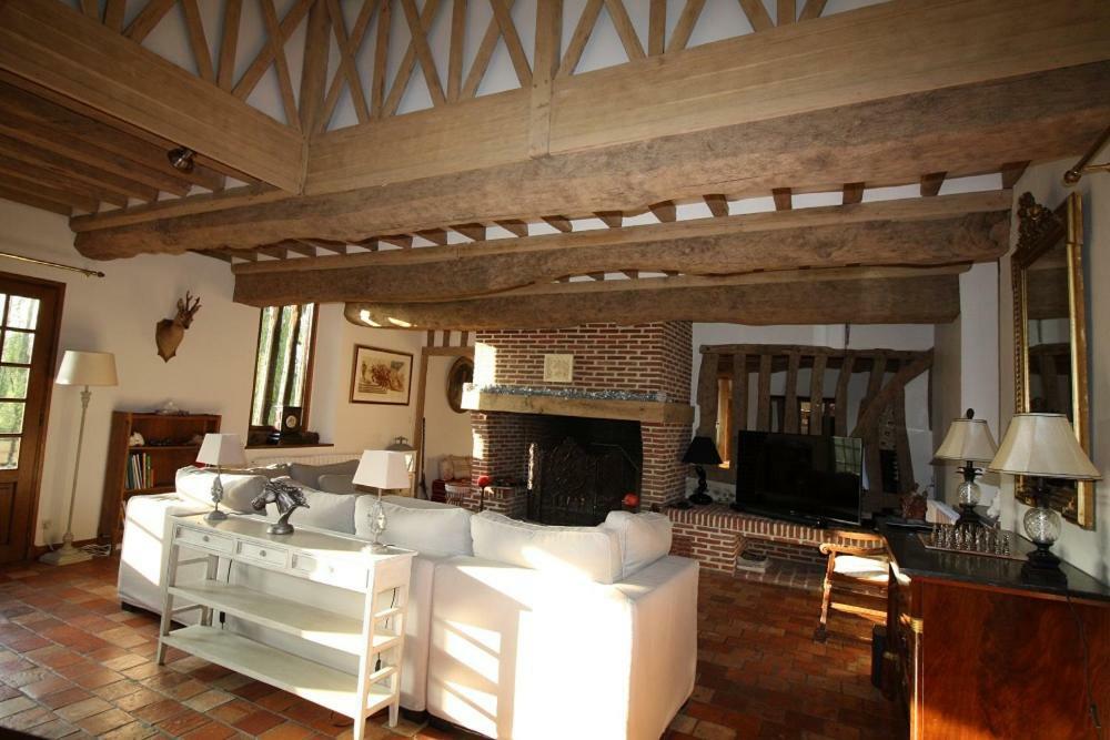 Maison Normande De Caractere A Colombages Saint-Hymer Luaran gambar
