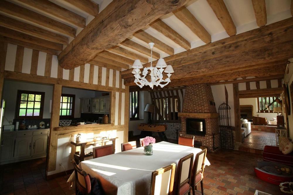 Maison Normande De Caractere A Colombages Saint-Hymer Luaran gambar